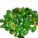 50 grams pack Mix Green Transparent crystal glass beads 8~13mm Size Approximately