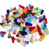 50 grams pack, Pencil, tower shape, Mix color, Glass beads 5x12mm Size Approximately