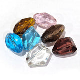 10pcs Large Size Crystal beads assorted shapes 15~30mm Size Approximately