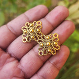 8 PIECES PACK' 25x40 MM' GOLD OXIDZIED' CHANNEL LINK CONNECTOR JEWELRY FINDINGS USED IN DIY JEWELRY MAKING
