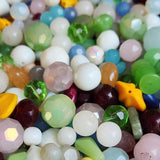 100 PIECES PACK' 6-18 MM' ASSORTED MIX OF IMPORTED CZECH GLASS BEADS