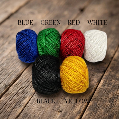 0.5 mm Cotton Cord Thread – 6 Color Combo Pack for Jewelry Making, Macrame, Beading & DIY Crafts