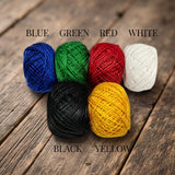 0.5 mm Cotton Cord Thread – 6 Color Combo Pack for Jewelry Making, Macrame, Beading & DIY Crafts