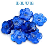 10 PIECES PACK' 30 MM APPROX DAISY GLASS BEADS