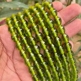 1 LINE/STRING PACK' SIZE APPROX' 9x11 MM' HANDMADE INDIAN GLASS BEADS