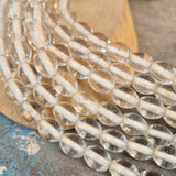 1 LINE/STRING PACK' SIZE APPROX' 9x11 MM' HANDMADE INDIAN GLASS BEADS