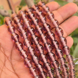 1 LINE/STRING PACK' SIZE APPROX' 9x11 MM' HANDMADE INDIAN GLASS BEADS