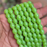 1 LINE/STRING PACK' SIZE APPROX' 9x11 MM' HANDMADE INDIAN GLASS BEADS