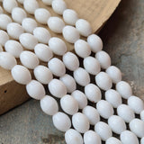 1 LINE/STRING PACK' SIZE APPROX' 9x11 MM' HANDMADE INDIAN GLASS BEADS