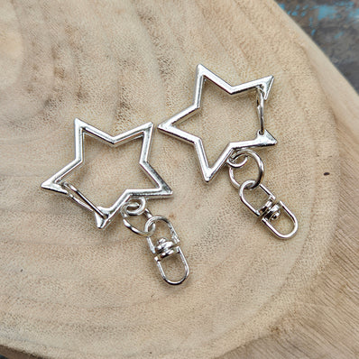 2 PIECES PACK' STAR SHAPED KOREAN IMPORTED CLASP SIZE APPROX 1.5-2 INCHES