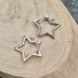 2 PIECES PACK' STAR SHAPED KOREAN IMPORTED CLASP SIZE APPROX 1.5-2 INCHES