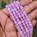 JADE QUARTZ ' 1 LINE/STRING PACK' SIZE APPROX 6 MM COIN FACETED BEADS