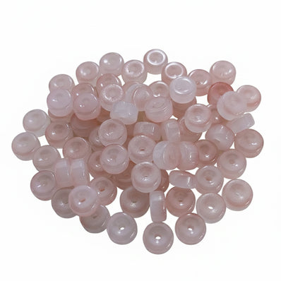 100 PIECES PACK' 6x3 MM' DISC SHAPE GLASS BEADS