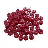 100 PIECES PACK' 6x3 MM' DISC SHAPE GLASS BEADS