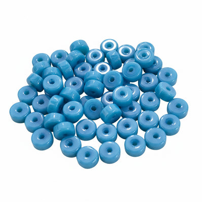 100 PIECES PACK' 6x3 MM' DISC SHAPE GLASS BEADS