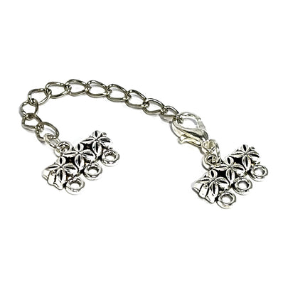 10 pcs Pkg. Silver plated extension chain for necklace and bracelets making