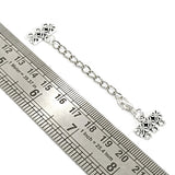 10 pcs Pkg. Silver plated extension chain for necklace and bracelets making