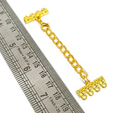 10 pcs Pkg. Gold plated extension chain for necklace and bracelets making