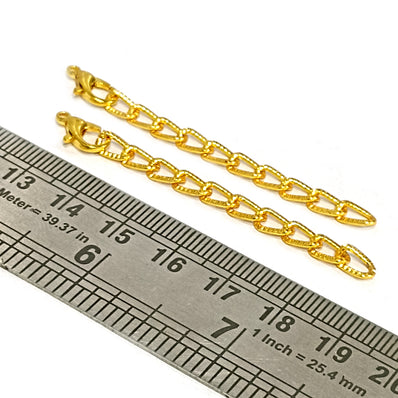 10pcs Gold Plated extension chain for necklace and bracelets making