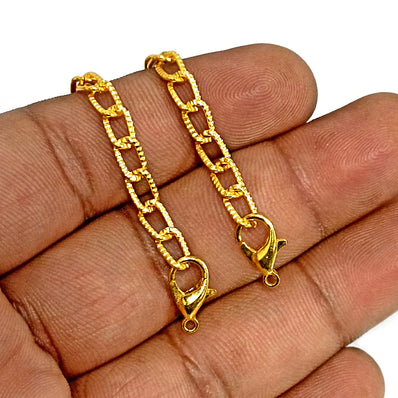 10pcs Gold Plated extension chain for necklace and bracelets making