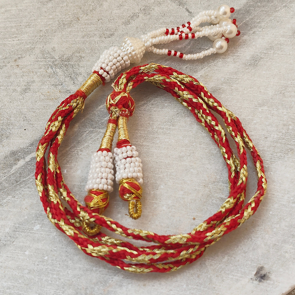 1 PIECE PACK' FANCY ZARI BACK ROPE DORI