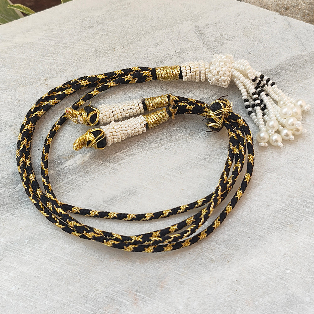 1 PIECE PACK' FANCY ZARI BACK ROPE DORI