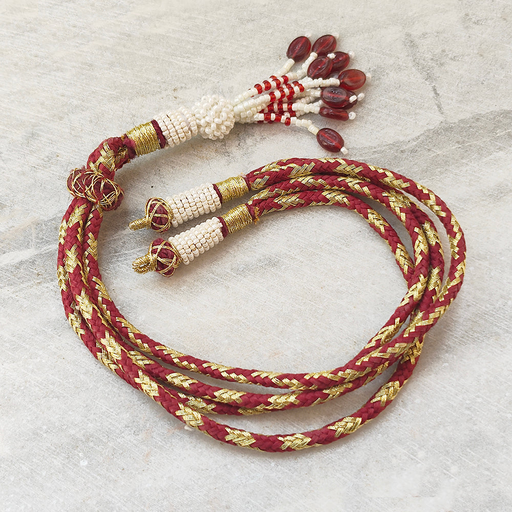 1 PIECE PACK' FANCY ZARI BACK ROPE DORI