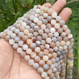 1 LINE/STRING PACK' 8 MM' APPROX' 46-48 PIECES BEADS DRAGON VEIN MATT AGATE BEADS