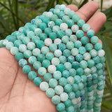 1 LINE/STRING PACK' 8 MM APPROX' 46-48 PIECES BEADS DRAGON VEIN MATT AGATE BEADS