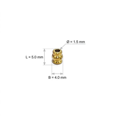 5x4 mm Barrel Shape 50/Pcs DOKRA BRASS BEADS FOR TRIBAL JEWELLERY FISHING LURE TRIBES BEADS SOLID RAW BRASS