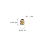 5x4 mm Barrel Shape 50/Pcs DOKRA BRASS BEADS FOR TRIBAL JEWELLERY FISHING LURE TRIBES BEADS SOLID RAW BRASS