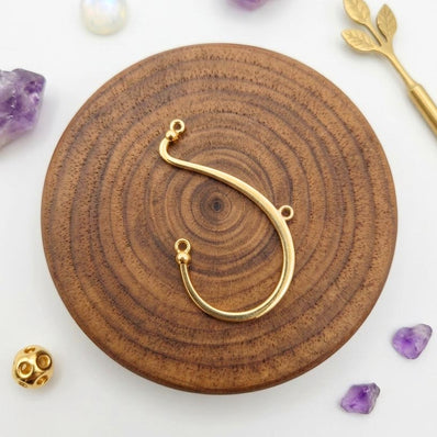 1 PIECE PACK' 3 HOLES' EARRINGS CLIP SETTINGS