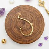 1 PIECE PACK' 3 HOLES' EARRINGS CLIP SETTINGS