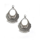 5 Pairs Lot Silver Oxidized best quality of earring making raw materials  in size about 26x37mm