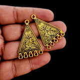 3 PAIR PACK' 40x25 MM GOLD OXIDIZED EARRING BASE JEWELLERY FINDINGS' USED IN DIY EARRING MAKING