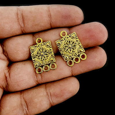 5 PAIR PACK' 23x14 MM GOLD OXIDIZED EARRING BASE JEWELLERY FINDINGS' USED IN DIY EARRING MAKING