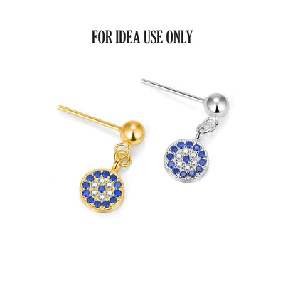 10 PCS PKG. 5 MM ROUND BALL POST STUD EARRINGS WITH LOOP FOR JEWELRY DANGLE EARRING MAKING