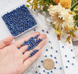 Evil Eye Beads, 50 pcs Evil Eye Beads 4mm Round Charms , Evil Eye beads DIY For Bracelet Earing Necklace Jeweler Making