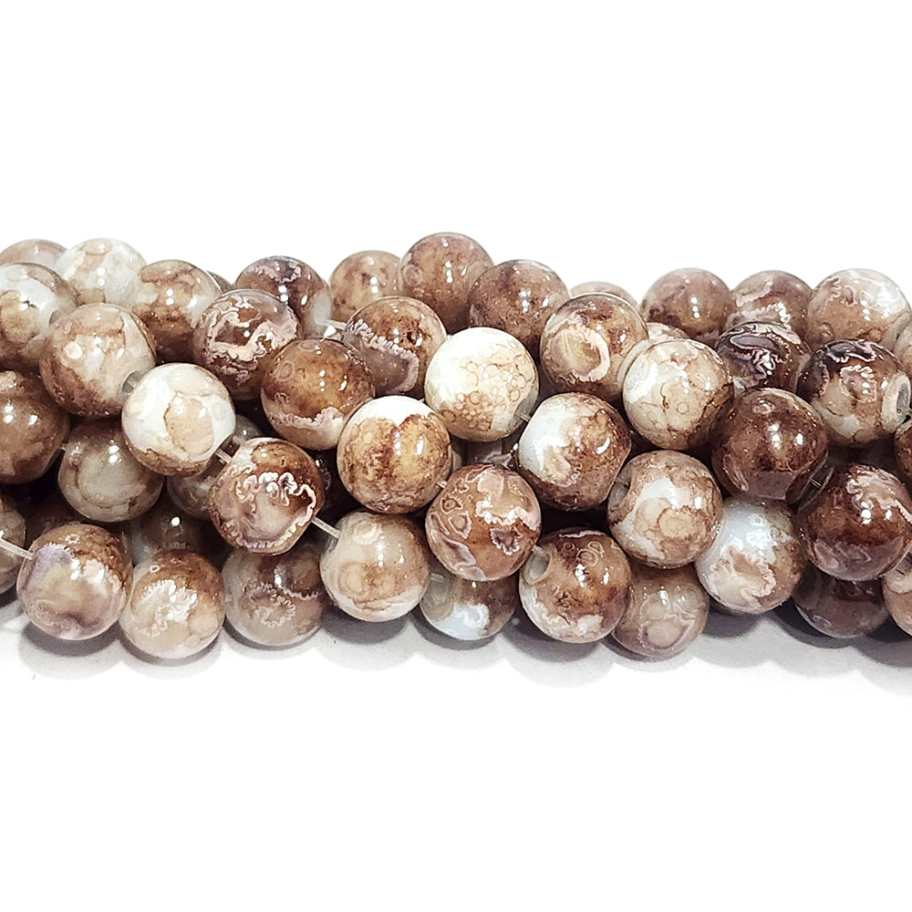 PER LINE, 8MM SIZE JADE REPLICA FINE QUALITY OF GLASS BEADS FOR JEWELRY MAKING, APPROX 48~51 BEADS