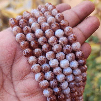 PER LINE, 8MM SIZE JADE REPLICA FINE QUALITY OF GLASS BEADS FOR JEWELRY MAKING, APPROX 48~51 BEADS