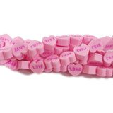 PER STRAND/LINE 9~10MM FIMO CANDIES DESIGNER RUBBER BEADS POLYMER CLAY BEADS FOR CRAFT AND JEWELRY MAKING, APPROX 40~43 BEADS IN A LINE, ONE LINE HAS ABOUT 16 INCHES LONG