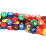 PER STRAND/LINE 9~10MM FIMO CANDIES DESIGNER RUBBER BEADS POLYMER CLAY BEADS FOR CRAFT AND JEWELRY MAKING, APPROX 40~43 BEADS IN A LINE, ONE LINE HAS ABOUT 16 INCHES LONG