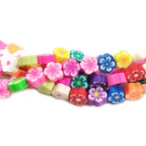 PER STRAND/LINE 9~10MM FIMO CANDIES DESIGNER RUBBER BEADS POLYMER CLAY BEADS FOR CRAFT AND JEWELRY MAKING, APPROX 40~43 BEADS IN A LINE, ONE LINE HAS ABOUT 16 INCHES LONG