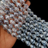 20/PCS LOT, FINE QUALITY OF AB FINISH GLASS CRYSTAL BEADS LINE, DROP SHAPE, SIZE ABOUT 14X11MM