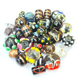 200 GRAMS PACK' BLACK TONE FANCY LAMPWORK BEAD MIX