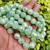 SUPER QUALITY' ROUND FACETED' 14 MM FIRE POLISHED GLASS BEADS' APPROX 24-25 BEADS SOLD BY PER LINE PACK