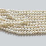 Freshwater Real Pearl Sold Per line in size 3-4 mm Approximately  and length about  6 Inches Long