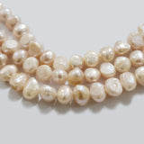 Freshwater Real Pearl Sold Per line in size Approximately 7~8mm and length about  15 1/2 Inches Long