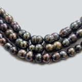 Freshwater Real Pearl Sold Per line in size Approximately 7~12mm and length about  16 Inches Long
