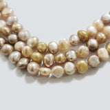 Freshwater Real Pearl Sold Per line in size Approximately 7~8mm and length about  13 1/2 Inches Long